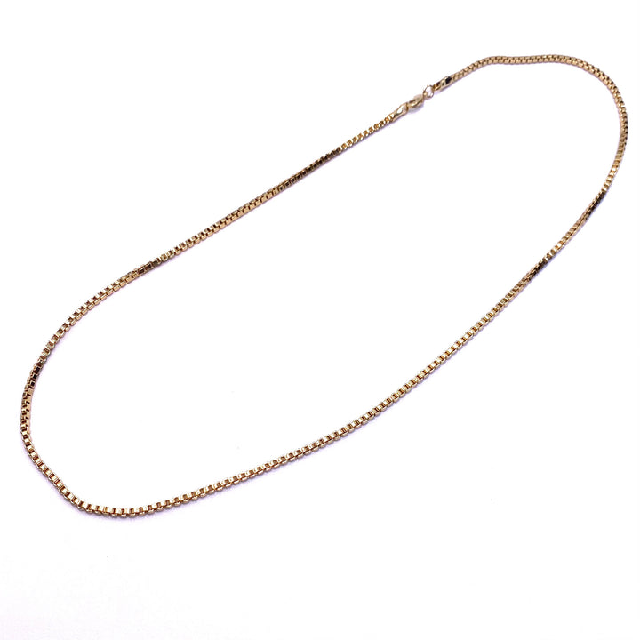 Necklace Chain Gold Box 20 inch