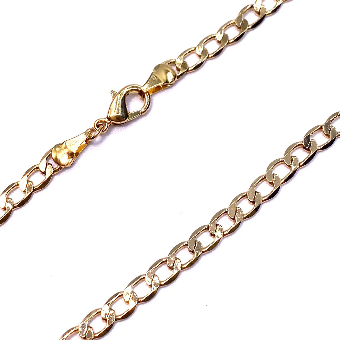 Necklace Chain Gold Curve19 inch