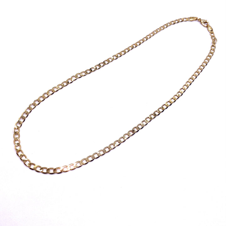 Necklace Chain Gold Curve19 inch