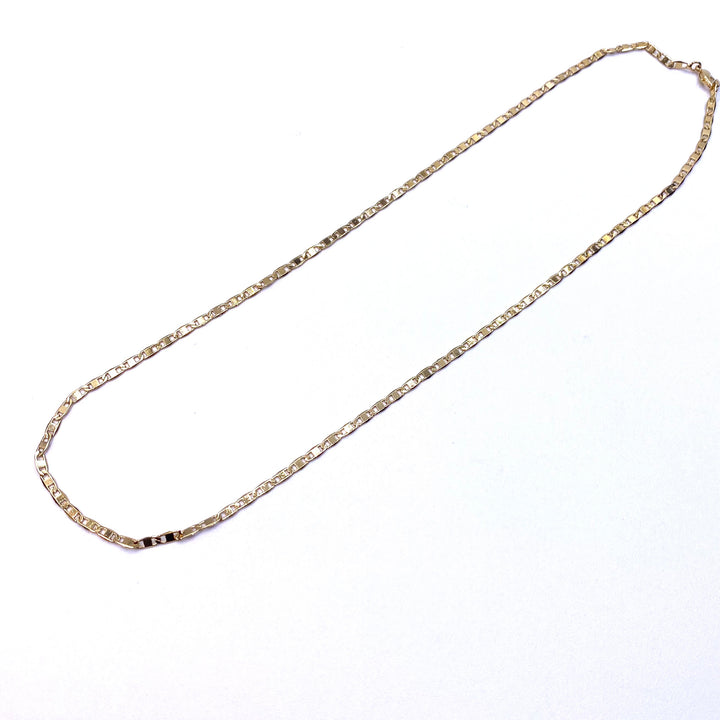 Necklace Chain Gold Flat Anchor 20 inch