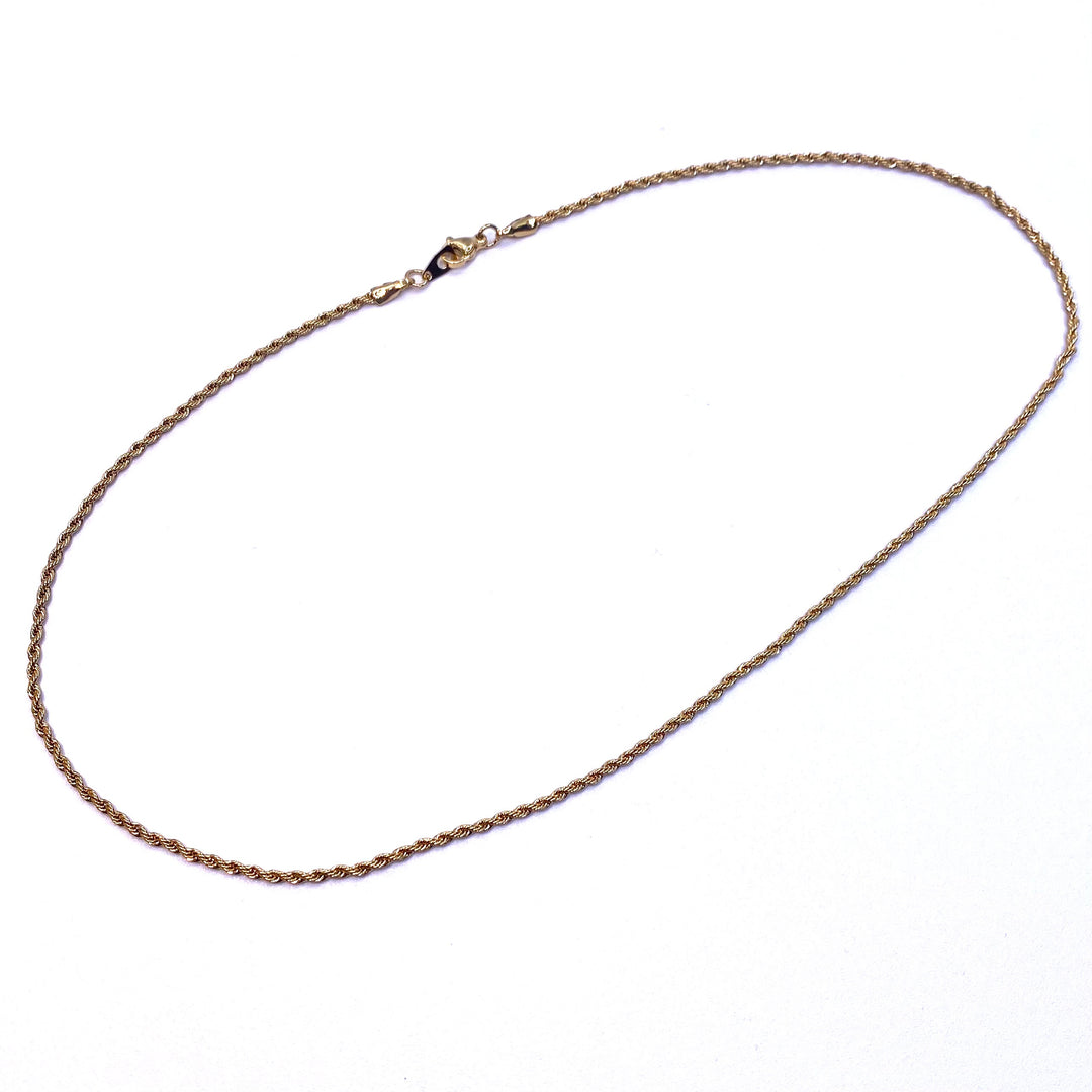 Necklace Chain Gold Rope 20 inch