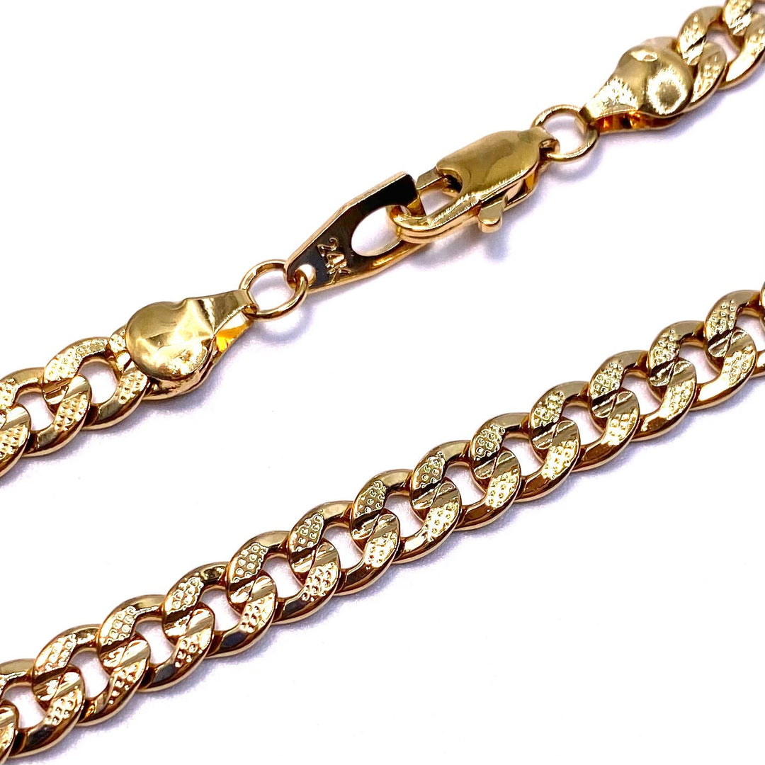 Necklace Chain Gold Cuban 24 inch