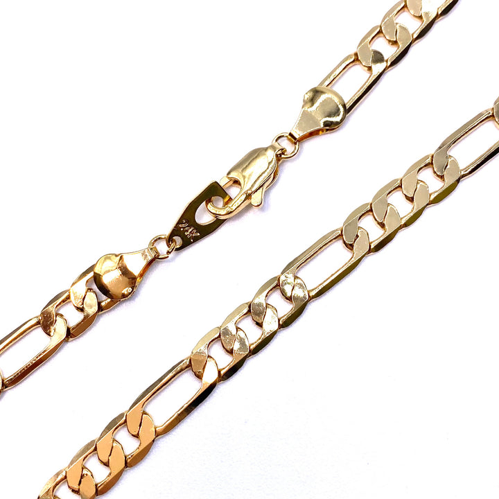 Necklace Chain Gold Figaro 20 inch