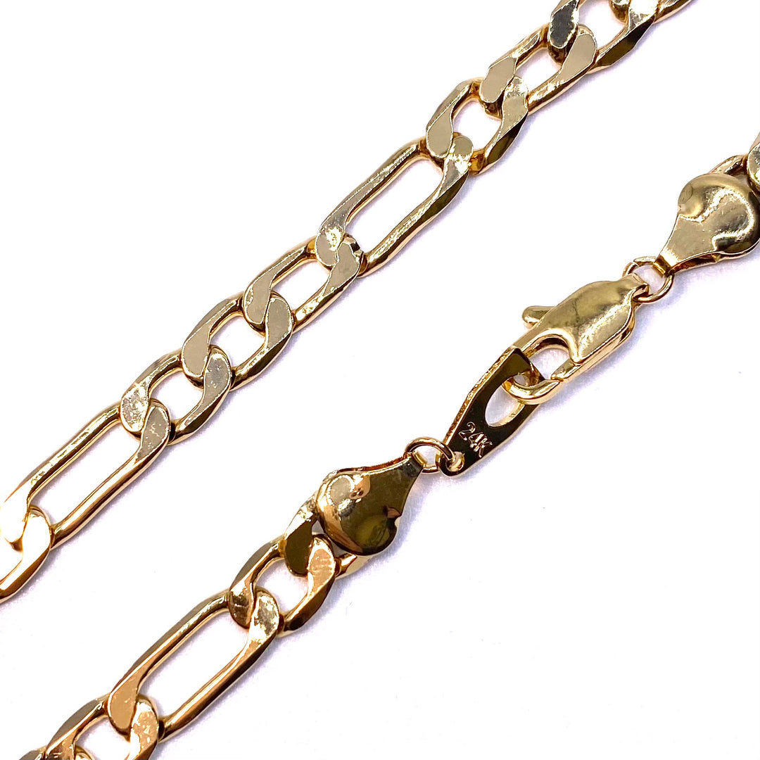 Necklace Chain Gold Figaro 20 inch