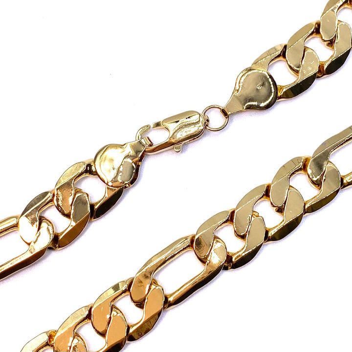 Necklace Chain Gold Figaro 24 inch