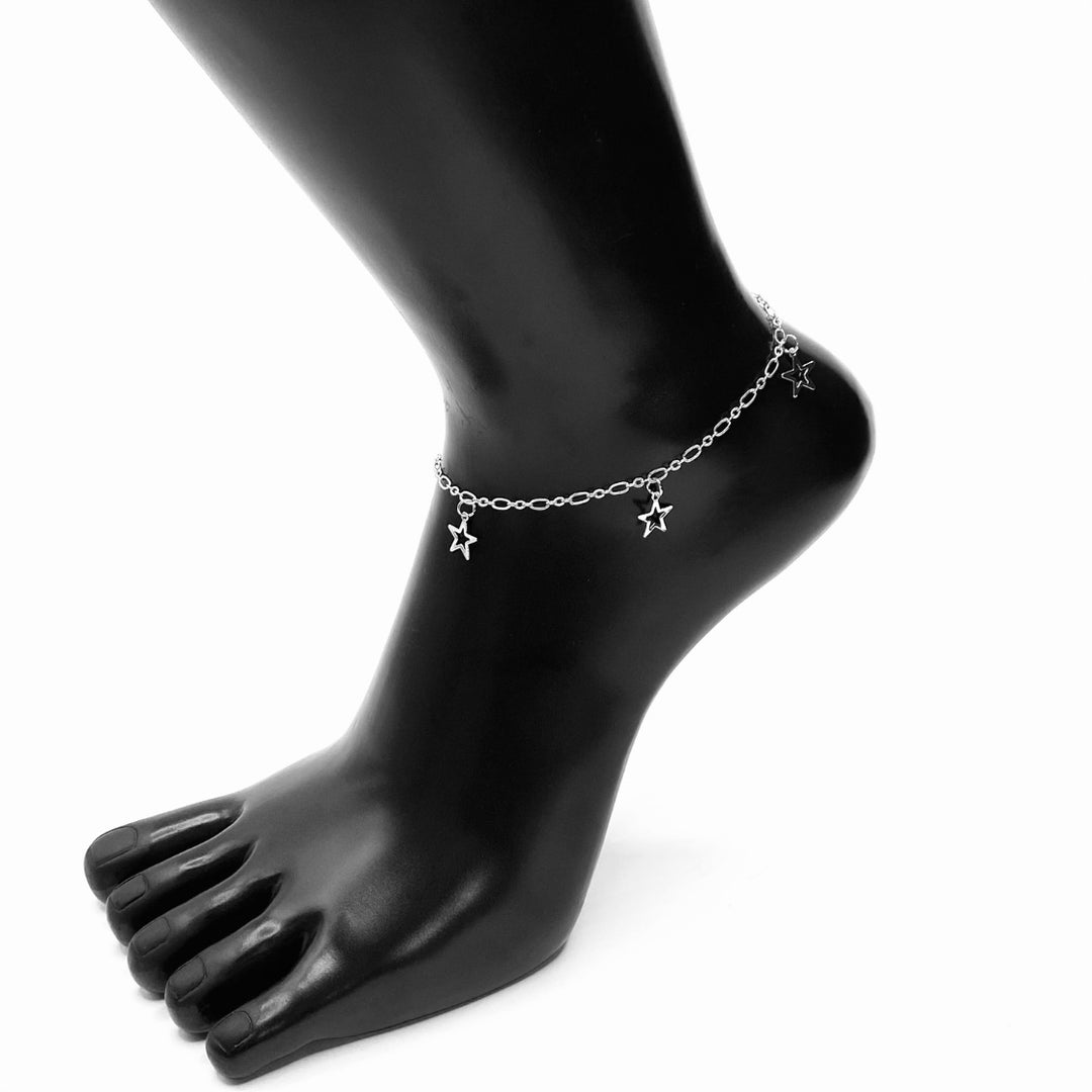 Anklet Charm Star Silver