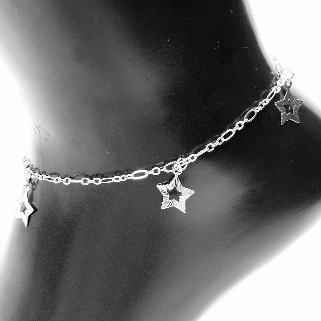 Anklet Charm Star Silver