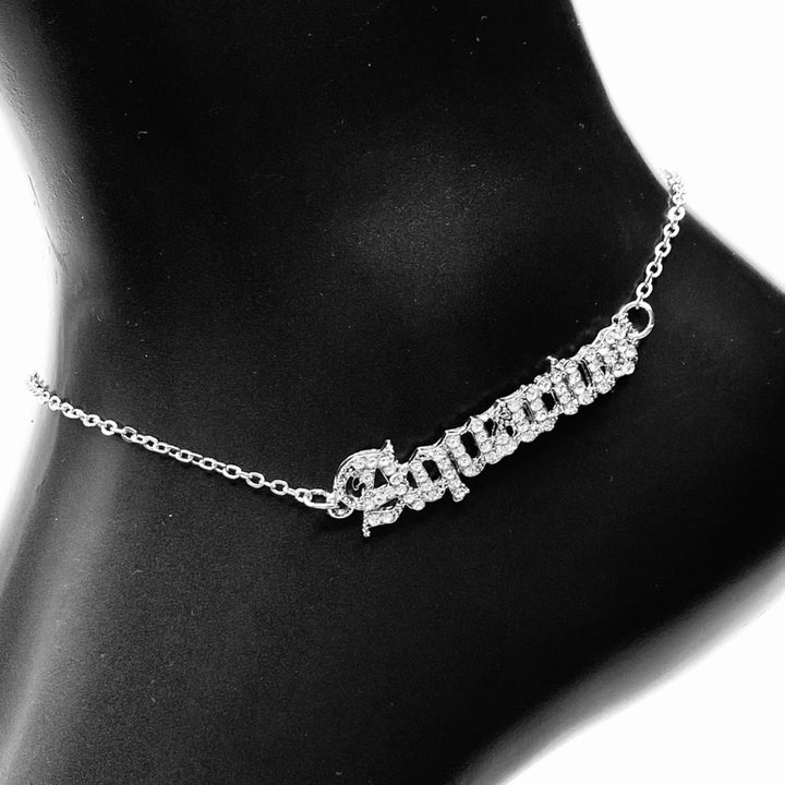 Anklet Zodiac Word Silver