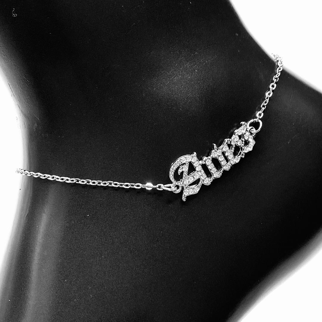 Anklet Zodiac Word Silver