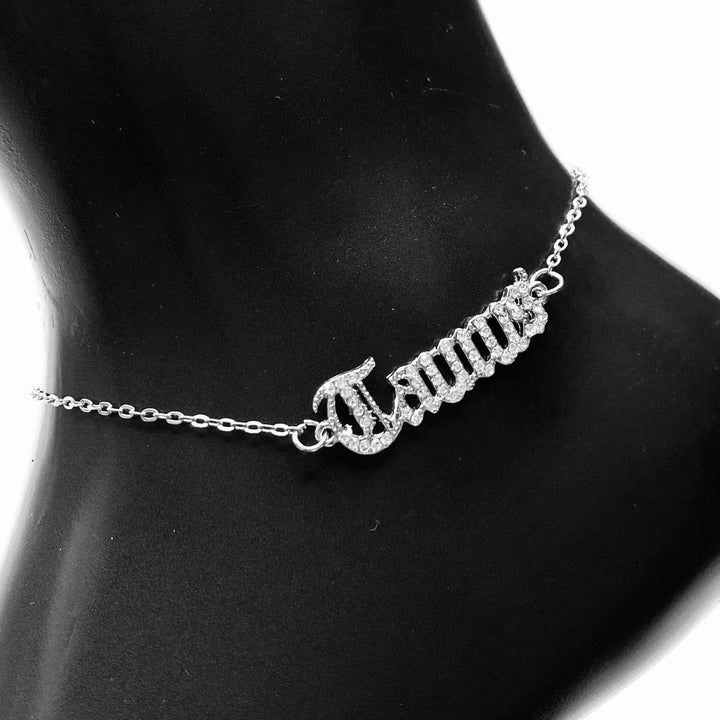 Anklet Zodiac Word Silver