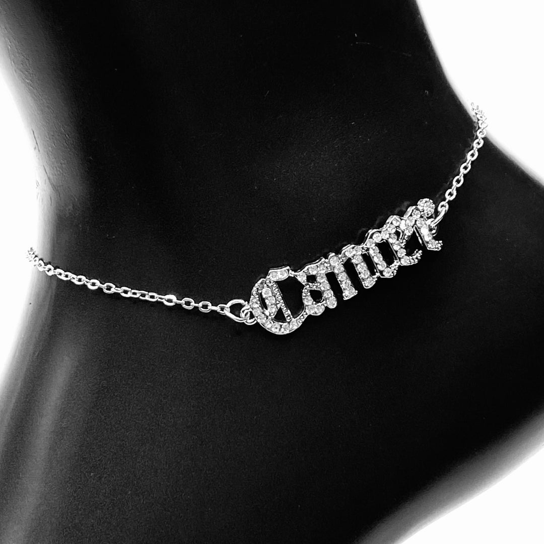 Anklet Zodiac Word Silver