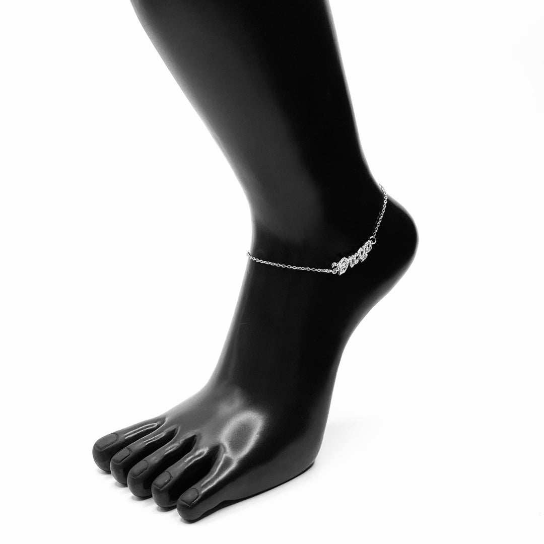 Anklet Zodiac Word Silver