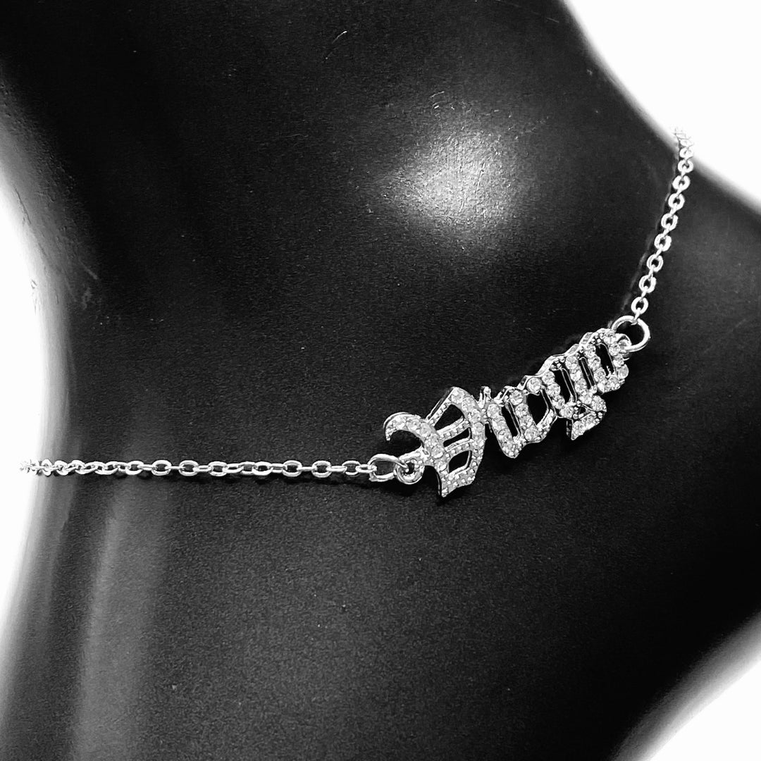 Anklet Zodiac Word Silver