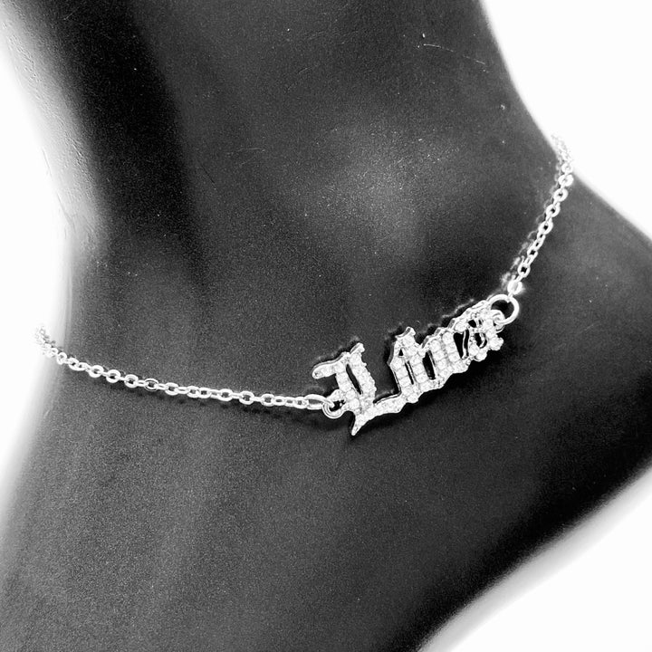 Anklet Zodiac Word Silver