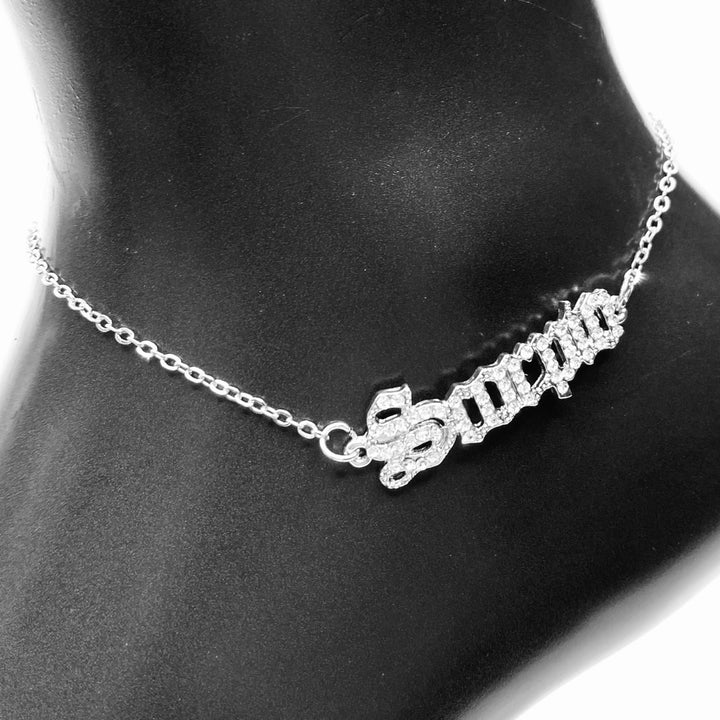 Anklet Zodiac Word Silver