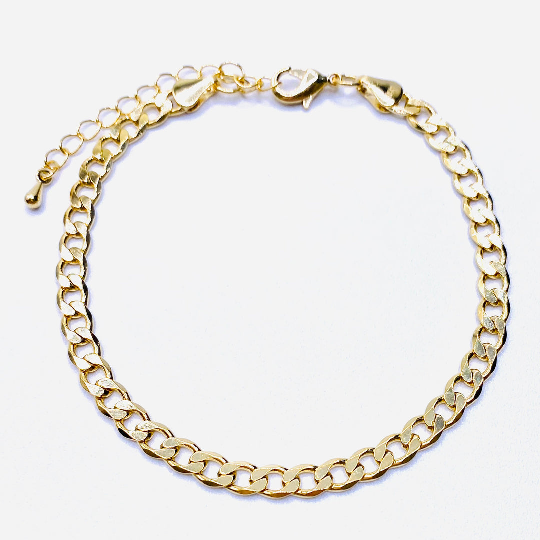 Bracelet Curb Link Gold Medium