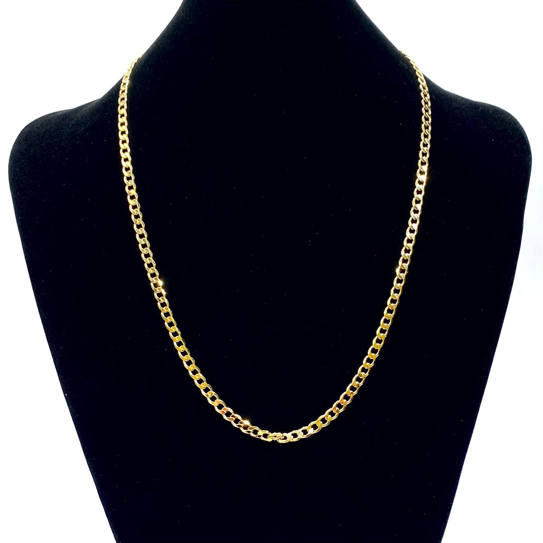 Necklace Curb Link Gold Plated