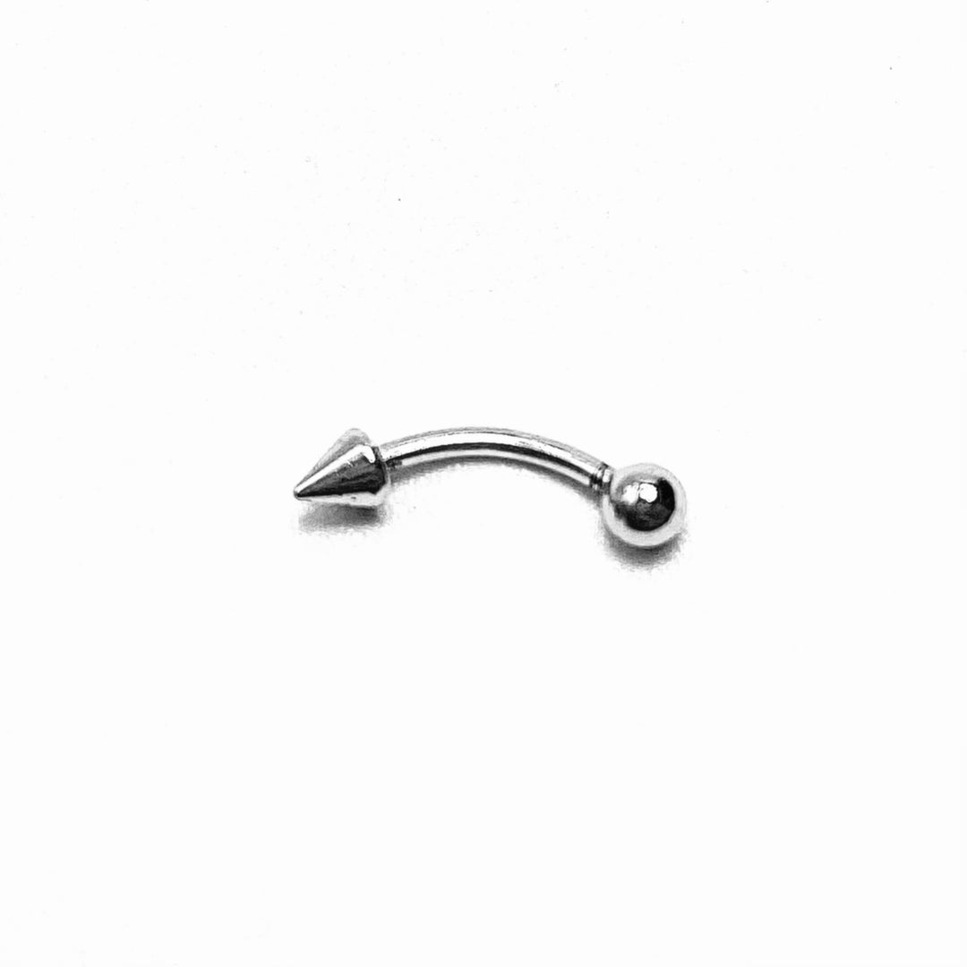 Curved Barbell Point Silver