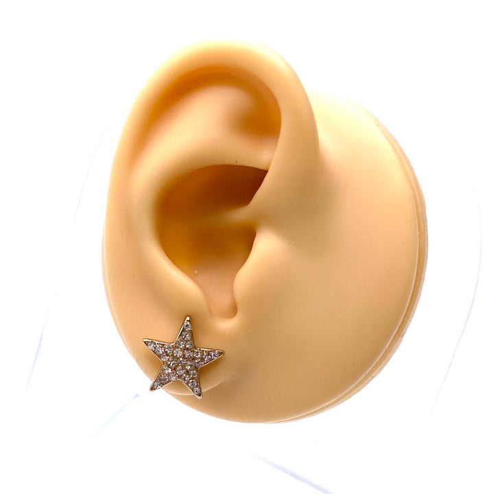 Earring Stud Rhinestone Star