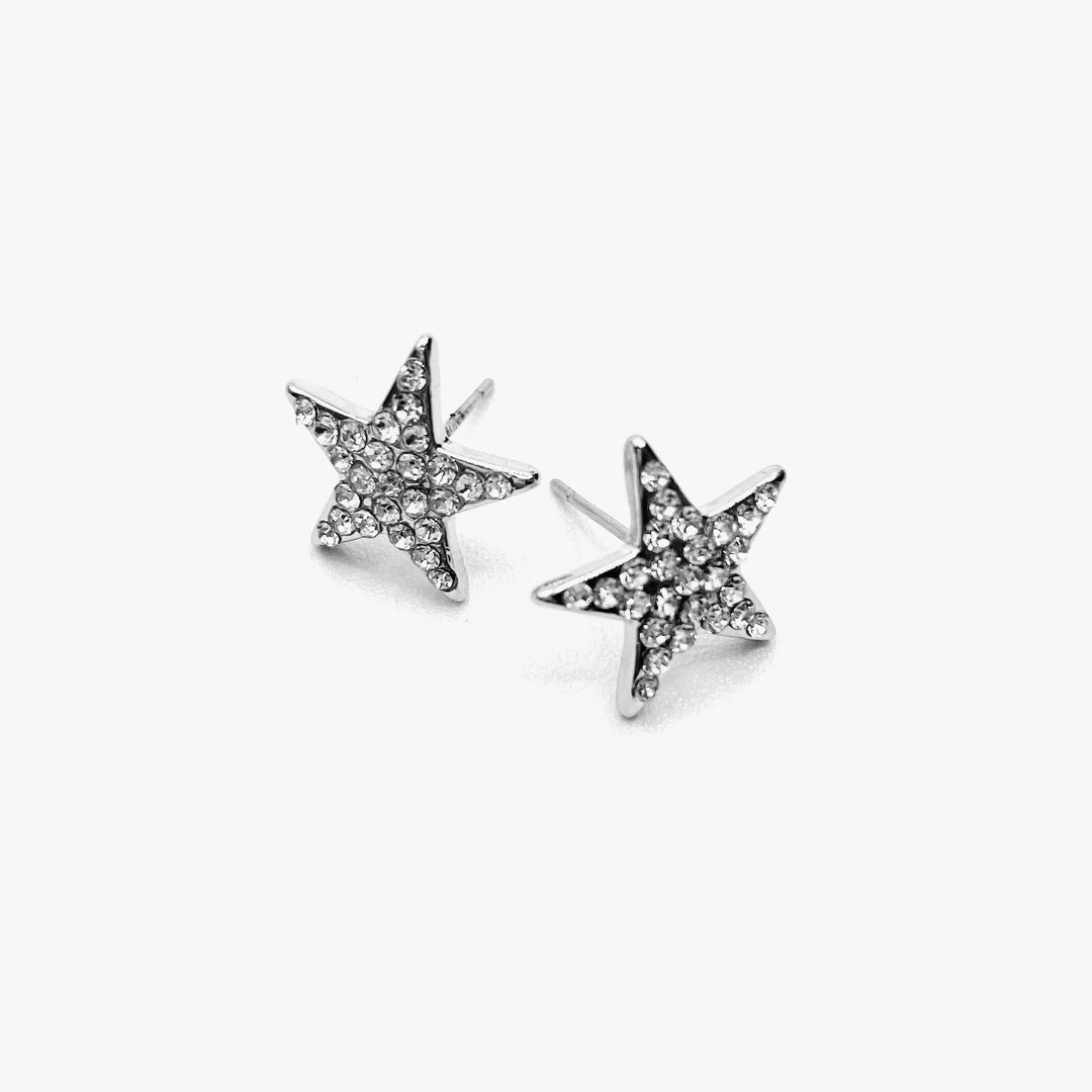 Earring Stud Rhinestone Star