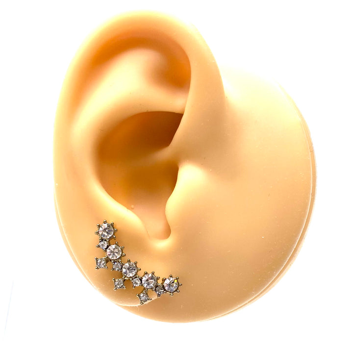 Earring Stud Rhinestone Design