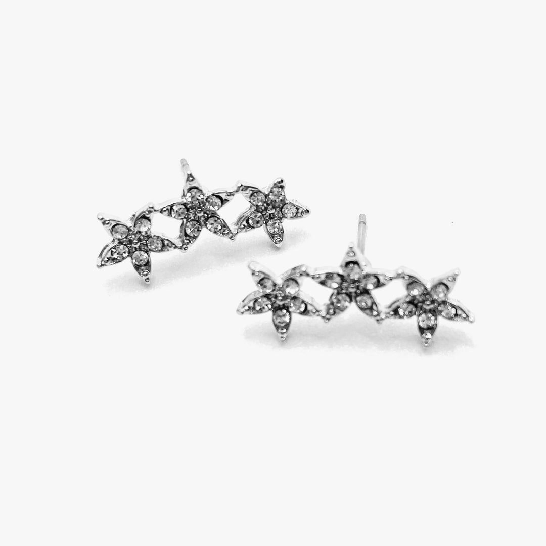 Earring Stud Rhinestone Design Stars