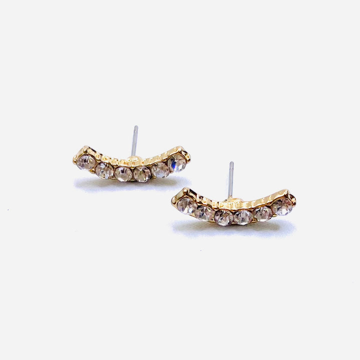 Earring Stud Rhinestone Design