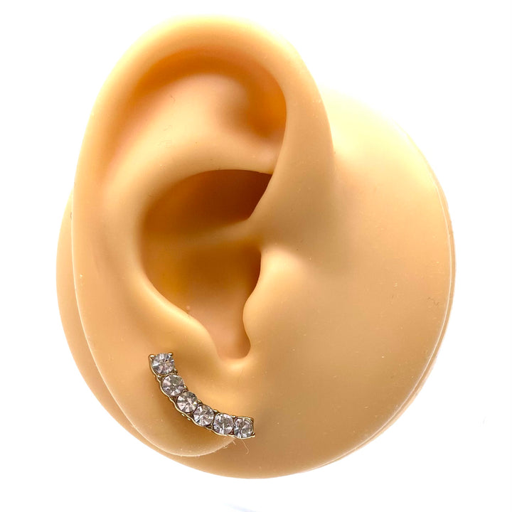 Earring Stud Rhinestone Design