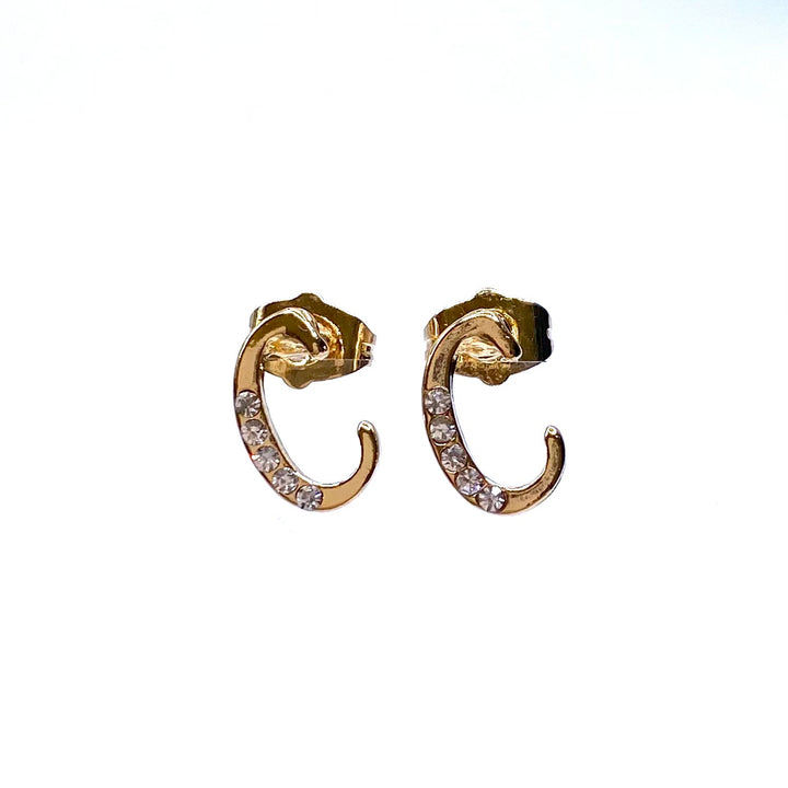 DISPLAY 144 piece Earring Initial Letter Gold Silver PICK UP ONLY