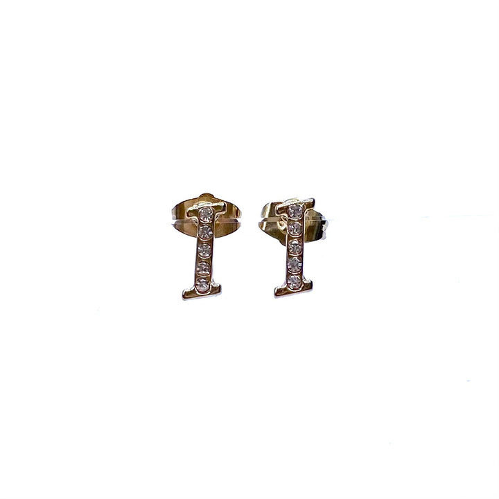 DISPLAY 144 piece Earring Initial Letter Gold Silver PICK UP ONLY