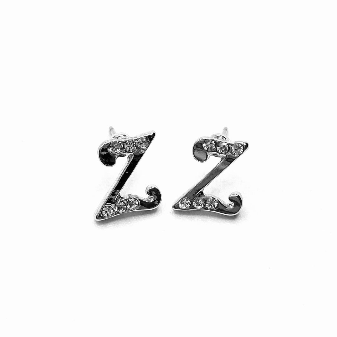 DISPLAY 144 piece Earring Initial Letter Gold Silver PICK UP ONLY