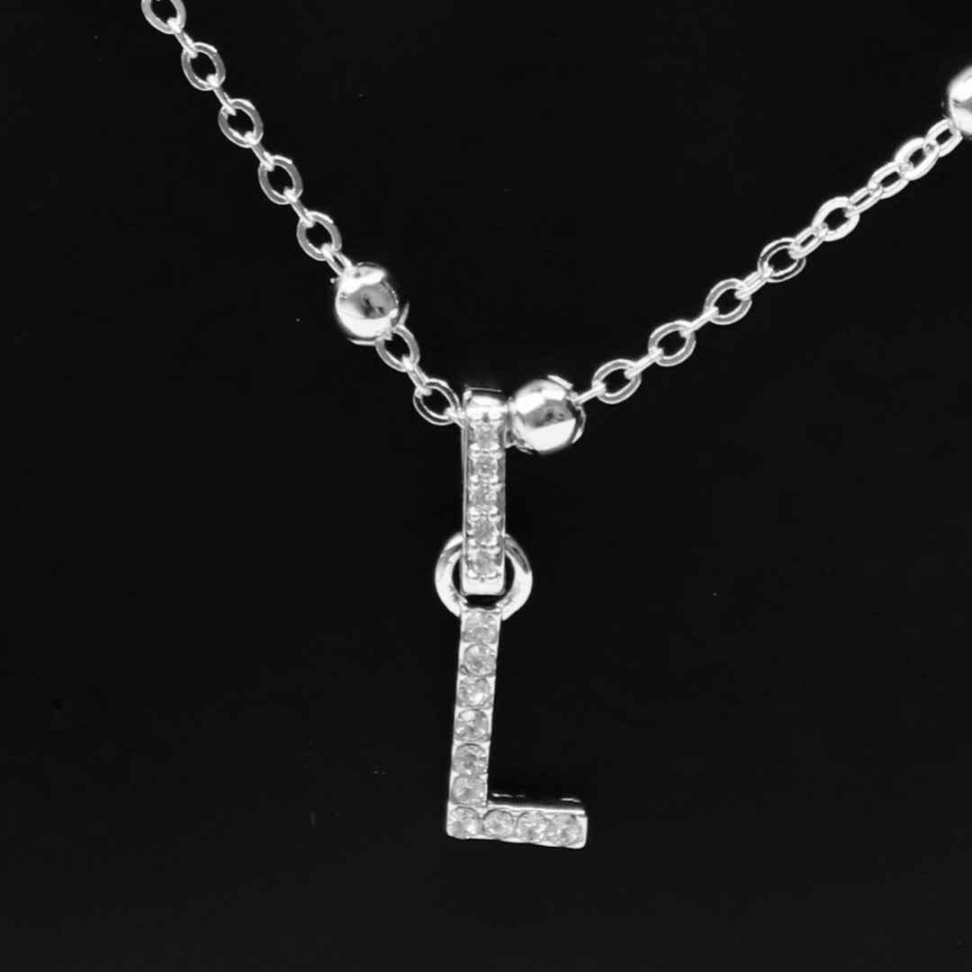 Charm Initial Small Silver