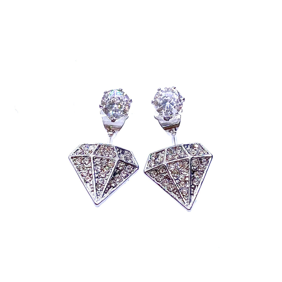 Earring Stud Design Back Jacket Rhinestone Diamond