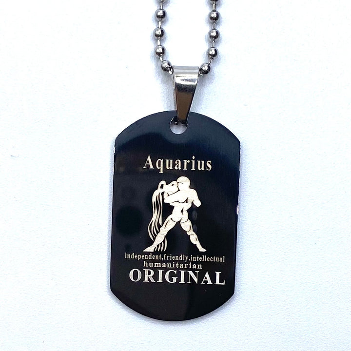 Necklace Dog Tag Zodiac