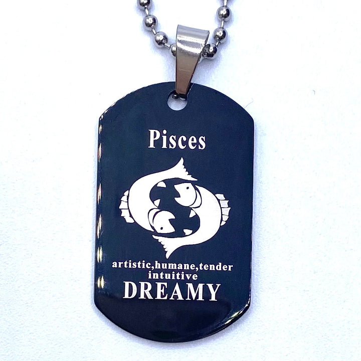 Necklace Dog Tag Zodiac