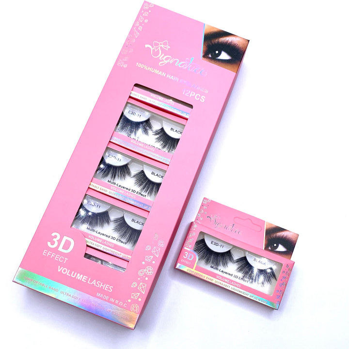 Dozen Eyelash 3D Black