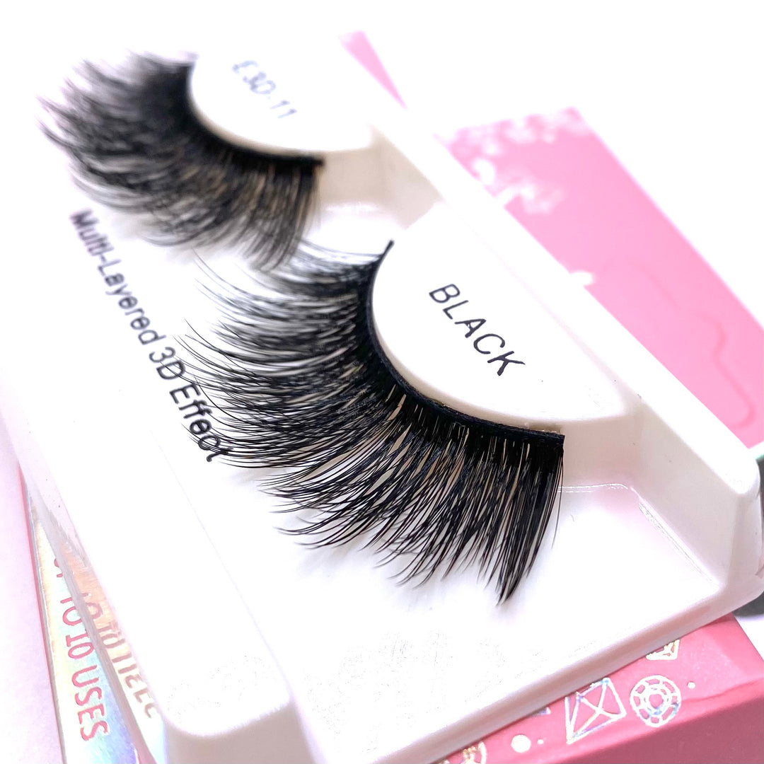 Dozen Eyelash 3D Black