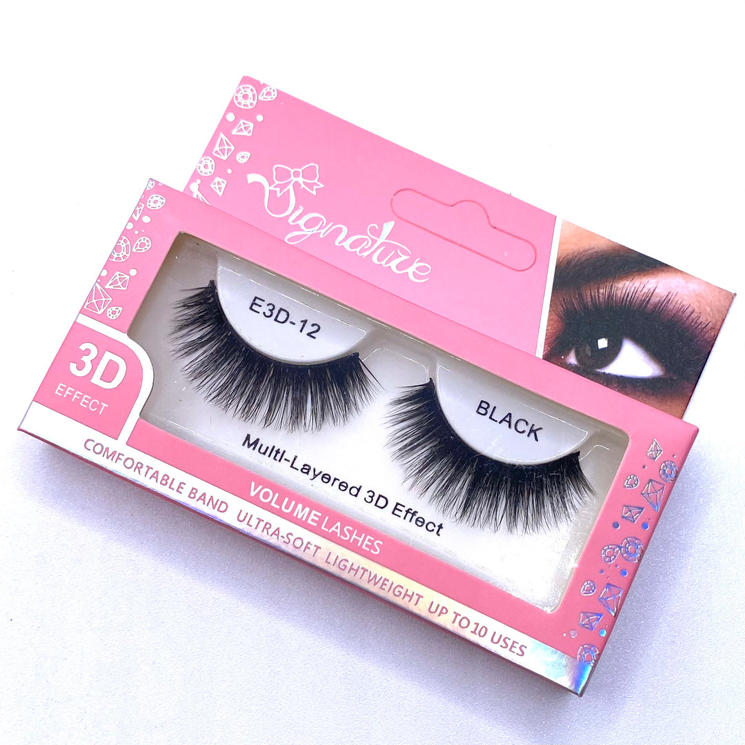 Dozen Eyelash 3D Black