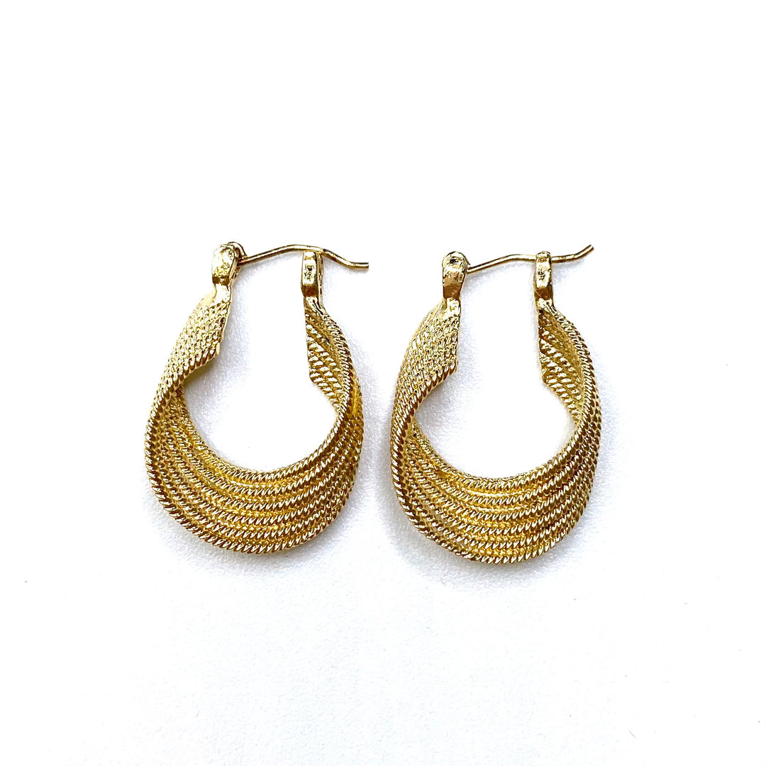 Earring Metal Hoop Metal Cord Loop Circle