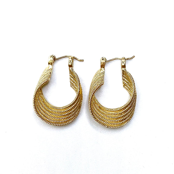 Earring Metal Hoop Metal Cord Loop Circle