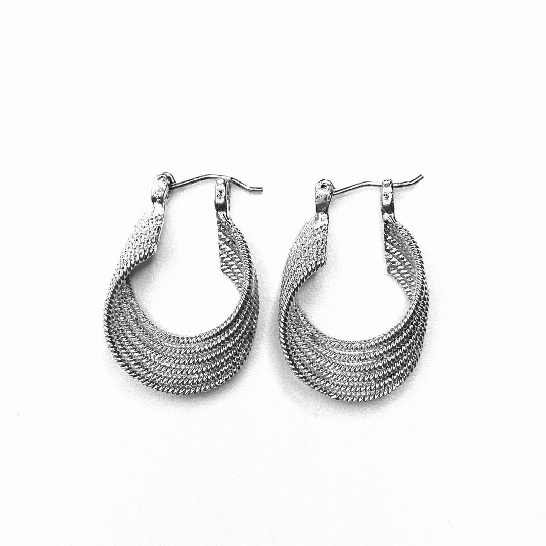 Earring Metal Hoop Metal Cord Loop Circle