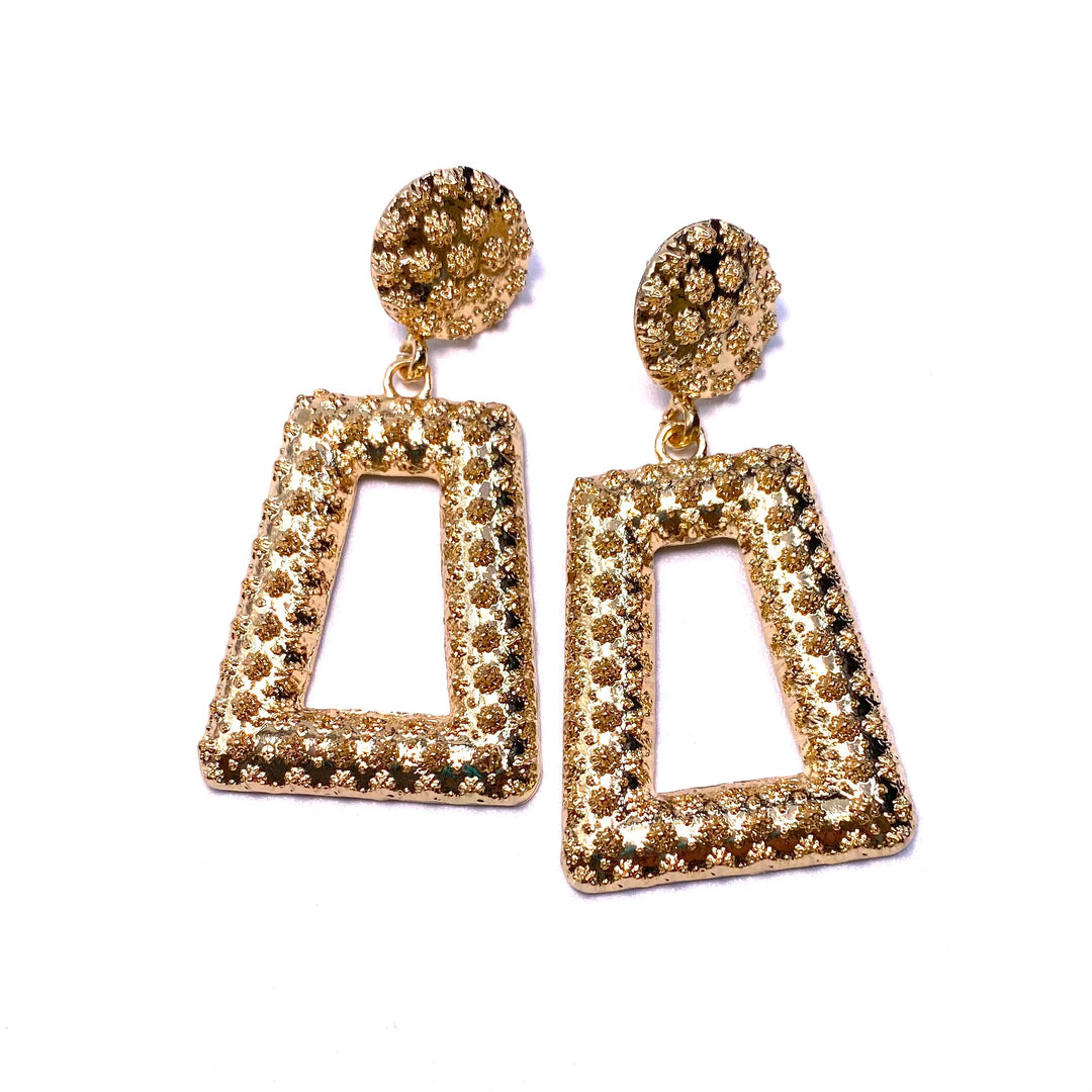 Earring Metal Design Gold