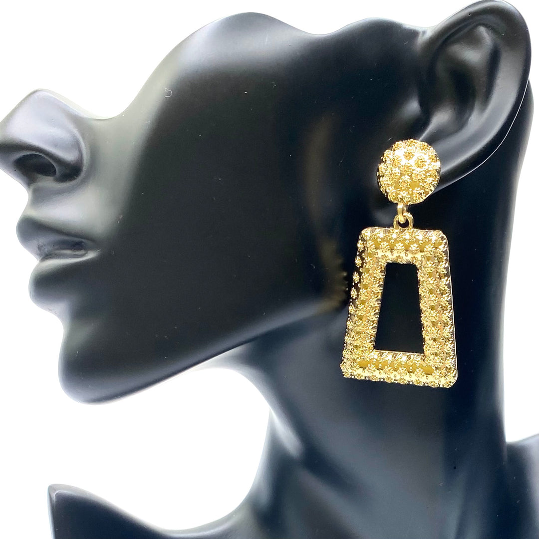 Earring Metal Design Gold