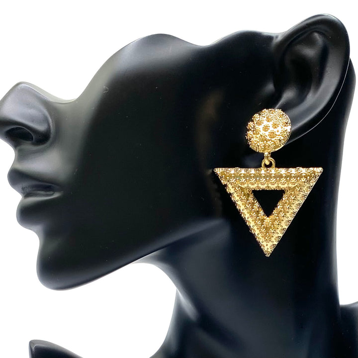 Earring Metal Design Gold