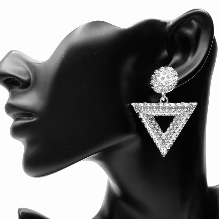 Earring Metal Design Silver