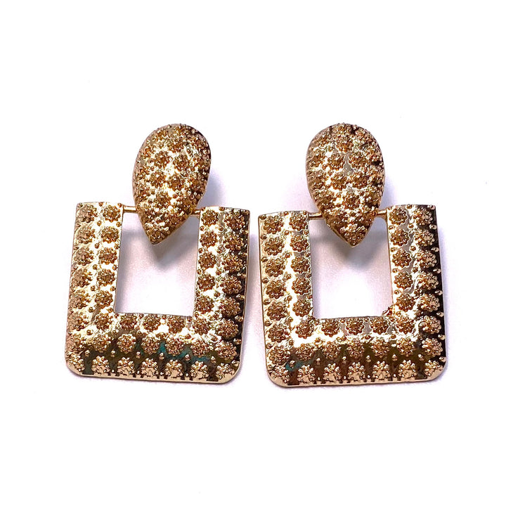 Earring Metal Design Gold