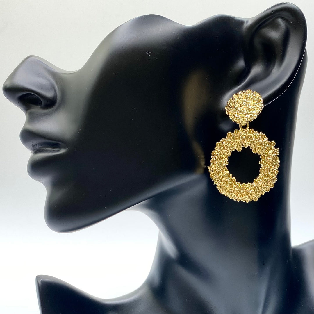 Earring Metal Design Gold