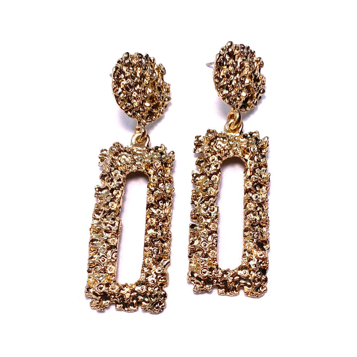 Earring Metal Design Gold