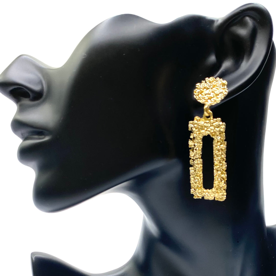 Earring Metal Design Gold