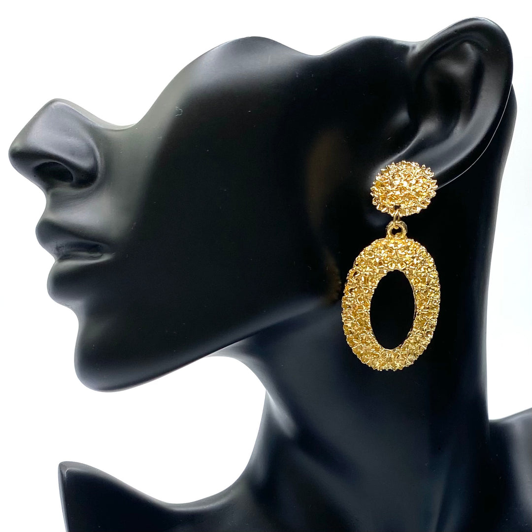 Earring Metal Design Gold